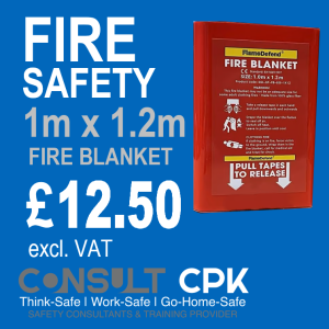 FlameDefend Fire Blanket - 1m x 1.2m