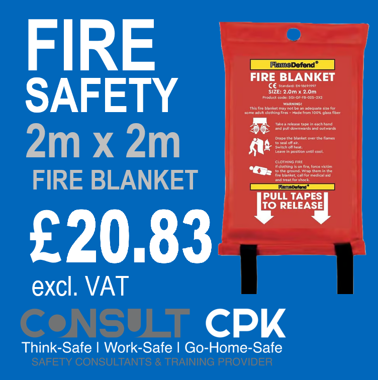 FlameDefend Fire Blanket – 2m x 2m